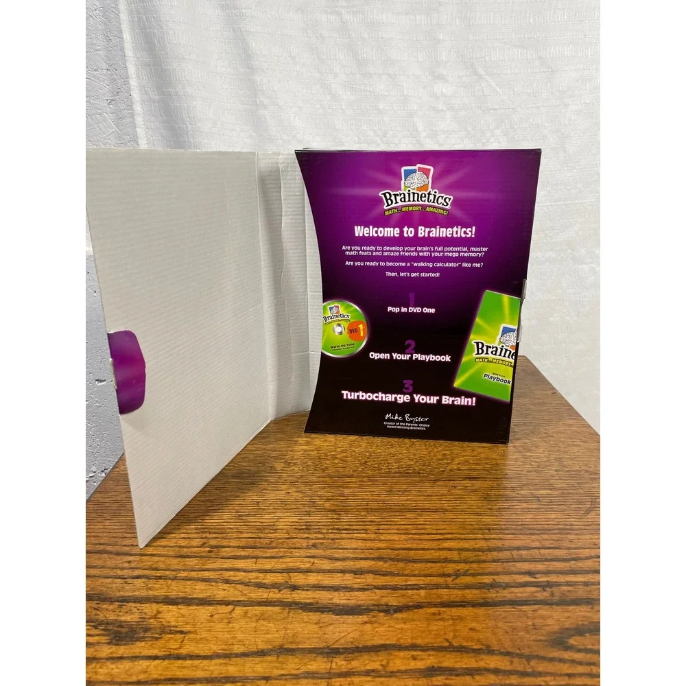 ⁠Brainetics Deluxe Set Complete DVDs 1-7 Math Memory System Mike Byster *READ